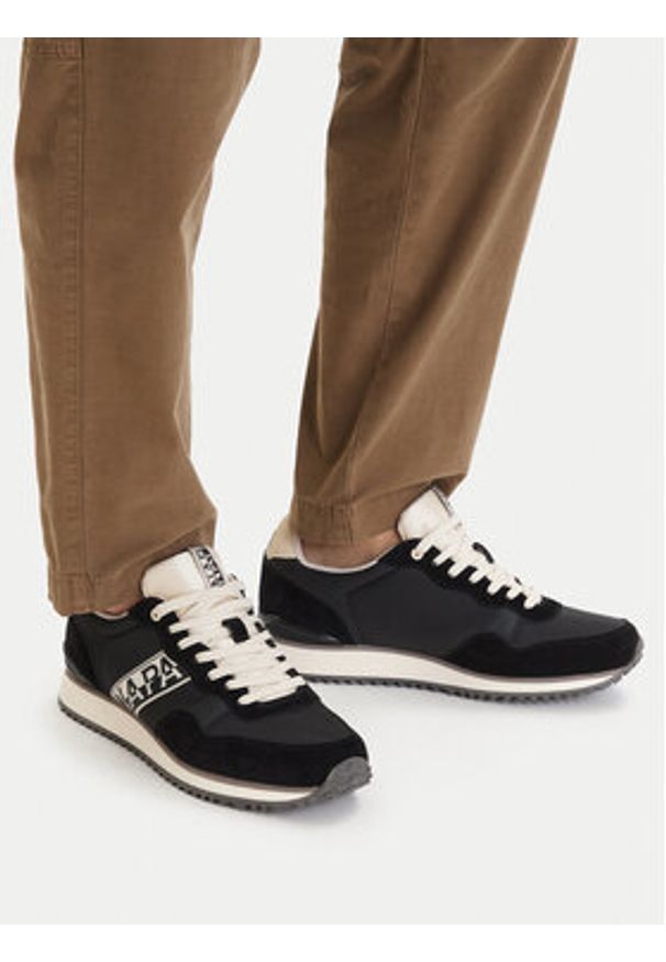 Napapijri Sneakersy NP0A8B9N Czarny. Kolor: czarny. Materiał: skóra, zamsz