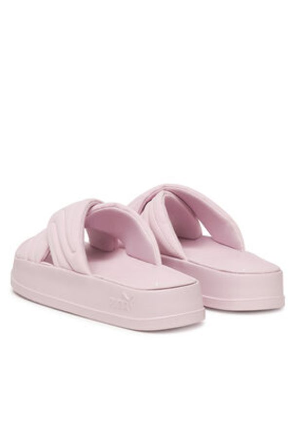 Puma Klapki Leadcat Platform 400340 05 Różowy. Kolor: różowy. Materiał: nubuk, skóra. Obcas: na platformie