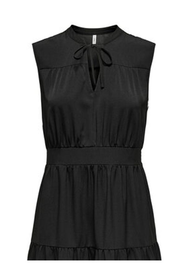 only - ONLY Sukienka codzienna Nova 15347921 Czarny Regular Fit. Okazja: na co dzień. Kolor: czarny. Materiał: wiskoza. Typ sukienki: proste. Styl: casual