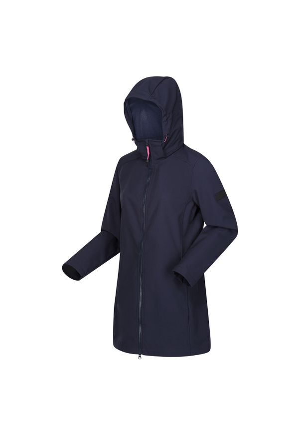 Regatta - Carisbooke damski softshell. Kolor: niebieski. Materiał: softshell. Sport: turystyka piesza