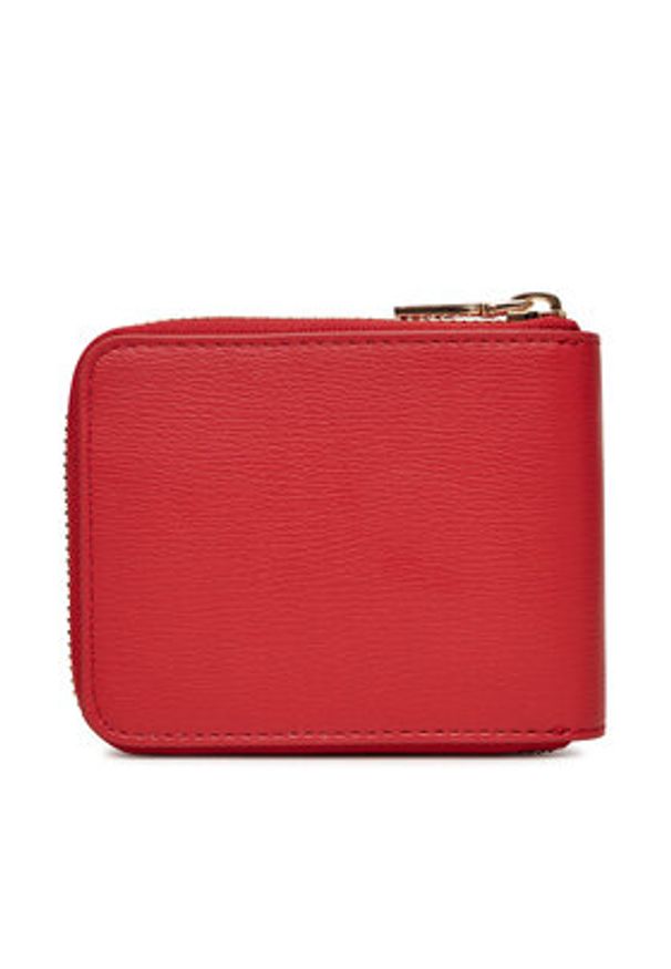Love Moschino - LOVE MOSCHINO Mały Portfel Damski JC5639PP1MLD0500 Czerwony. Kolor: czerwony. Materiał: skóra