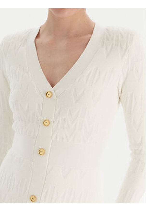 Marciano Guess Sukienka 5BGK04 5661Z Écru Slim Fit. Materiał: syntetyk