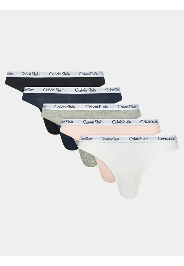 Calvin Klein Underwear Komplet 5 par fig klasycznych 000QD3586E Kolorowy. Materiał: bawełna. Wzór: kolorowy