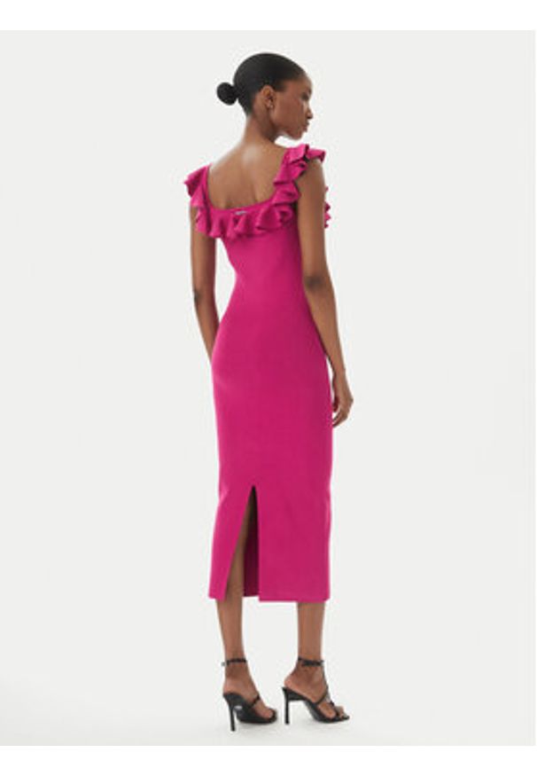 MICHAEL Michael Kors Sukienka codzienna MS683CG33D Różowy ciemny Slim Fit. Okazja: na co dzień. Kolor: różowy. Materiał: wiskoza. Typ sukienki: proste. Styl: casual