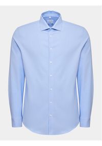 Seidensticker Koszula 01.642150 Niebieski Slim Fit. Kolor: niebieski. Materiał: syntetyk, bawełna