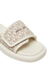 MICHAEL Michael Kors Klapki Suki 40S5SKFA1B Biały. Kolor: biały. Materiał: skóra #4