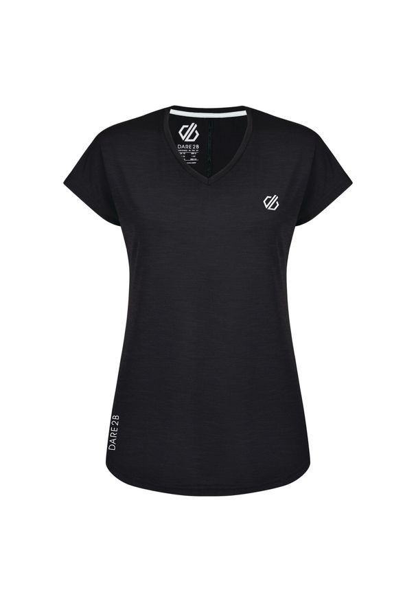 DARE 2B - T-Shirt Sportowy Damski. Kolor: czarny. Sport: turystyka piesza
