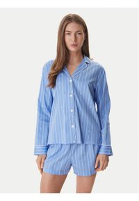 Lauren Ralph Lauren - LAUREN RALPH LAUREN Piżama ILN12490 Niebieski Regular Fit. Kolor: niebieski. Materiał: bawełna #1