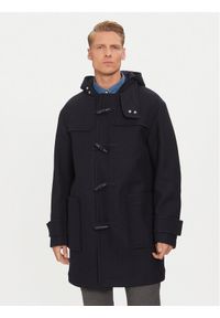 BOSS Płaszcz wełniany 50528188 Granatowy Regular Fit. Kolor: niebieski. Materiał: syntetyk #1