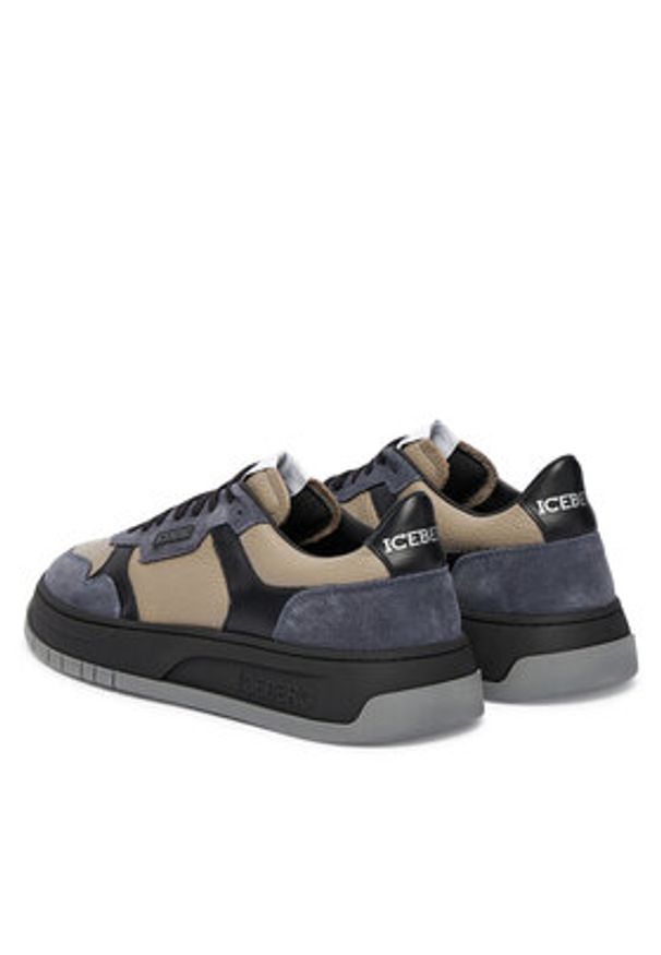 Iceberg Sneakersy Clock V2 IU1687 Kolorowy. Materiał: skóra. Wzór: kolorowy