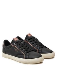 Pepe Jeans Sneakersy Style PLS31564 Czarny. Kolor: czarny. Materiał: skóra #4