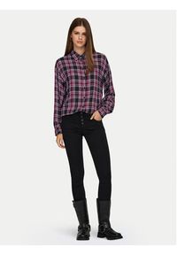 only - ONLY Koszula Evia 15355741 Bordowy Loose Fit. Kolor: czerwony. Materiał: wiskoza #6