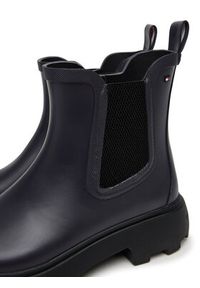 TOMMY HILFIGER - Tommy Hilfiger Kalosze Rubber Flag Cleated FW0FW08637 Granatowy. Kolor: niebieski. Materiał: guma #3