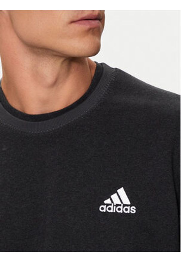 Adidas - adidas Bluza Seasonal Essentials IX1301 Czarny Regular Fit. Kolor: czarny. Materiał: bawełna, syntetyk