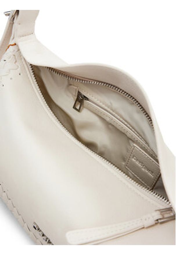 Desigual Torebka 25SAXP52 Écru. Kolor: kremowy. Materiał: skórzane