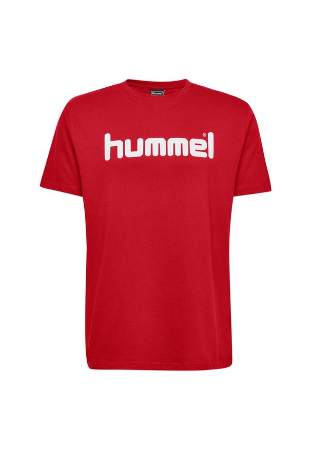 Koszulka Hummel enfant Cotton Logo. Kolor: różowy, czerwony, wielokolorowy. Sport: piłka nożna