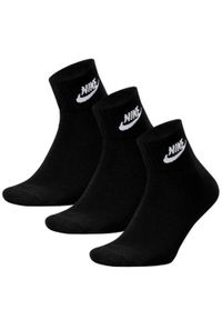 Nike - Skarpety Za Kostkę Unisex Adult Everyday Essential (zestaw 3 Sztuk). Kolor: czarny. Sport: turystyka piesza #1