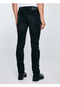 Big-Star - Jeansy męskie dopasowane czarne Terry 955. Okazja: na co dzień. Stan: obniżony. Kolor: czarny. Wzór: jednolity. Styl: casual #5