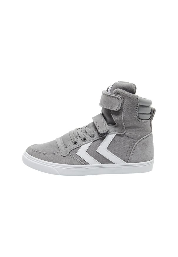 Sneakersy dziecięcy Hummel Slimmer Stadil High. Okazja: na uczelnię, na co dzień. Kolor: szary