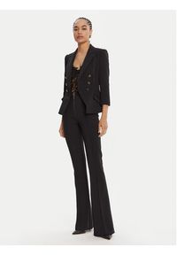 Elisabetta Franchi Spodnie materiałowe PA-122-56E2-V290 Czarny Regular Fit. Kolor: czarny. Materiał: syntetyk #3