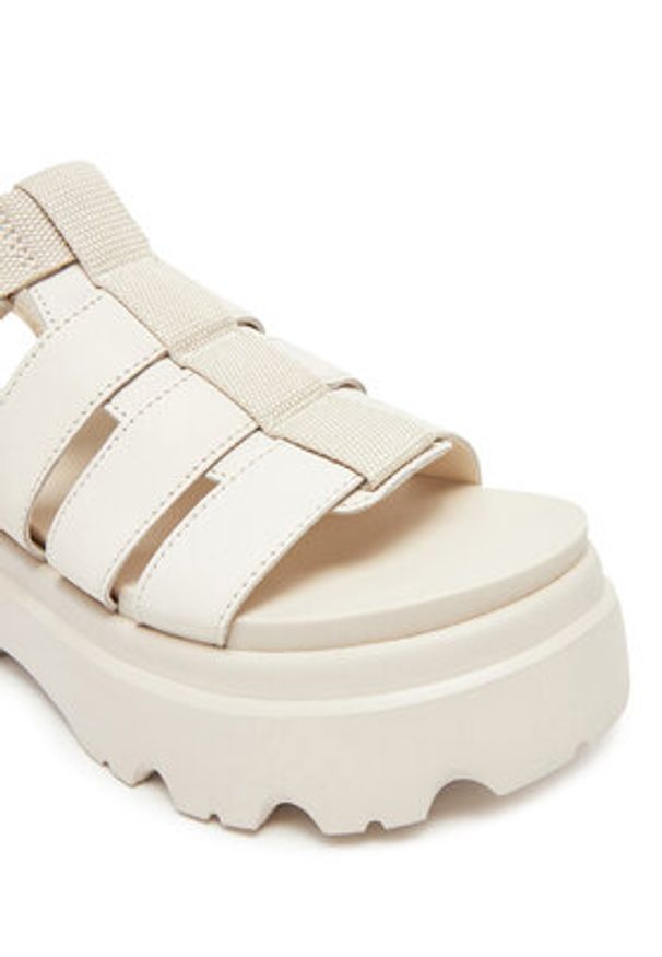 Ugg Sandały W Cora 1152698 Écru. Materiał: nubuk, skóra