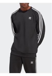 Adidas - adidas Bluza adicolor Classics 3-Stripes Crew IA4861 Czarny Regular Fit. Kolor: czarny. Materiał: syntetyk, bawełna #4
