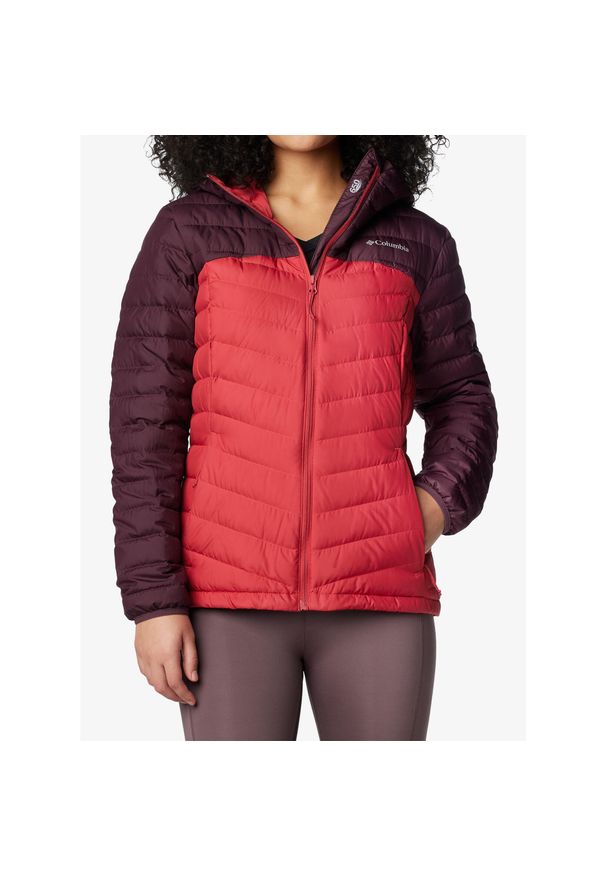 columbia - Kurtka puchowa damska Columbia Westridge Hooded Down Jacket. Kolor: czerwony. Materiał: puch