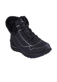 skechers - Buty damskie SKECHERS Uno Rugged Fall Shimmer. Kolor: czarny. Model: Skechers Sport. Sport: turystyka piesza