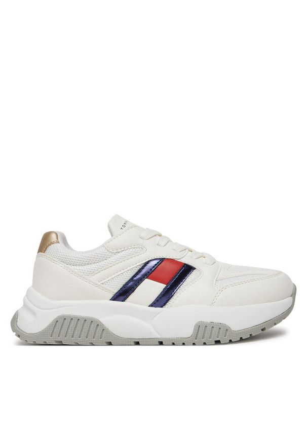 TOMMY HILFIGER - Sneakersy Tommy Hilfiger. Kolor: biały