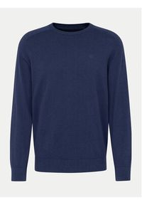 Bugatti Sweter 7400 65520B Granatowy Regular Fit. Kolor: niebieski. Materiał: bawełna #6