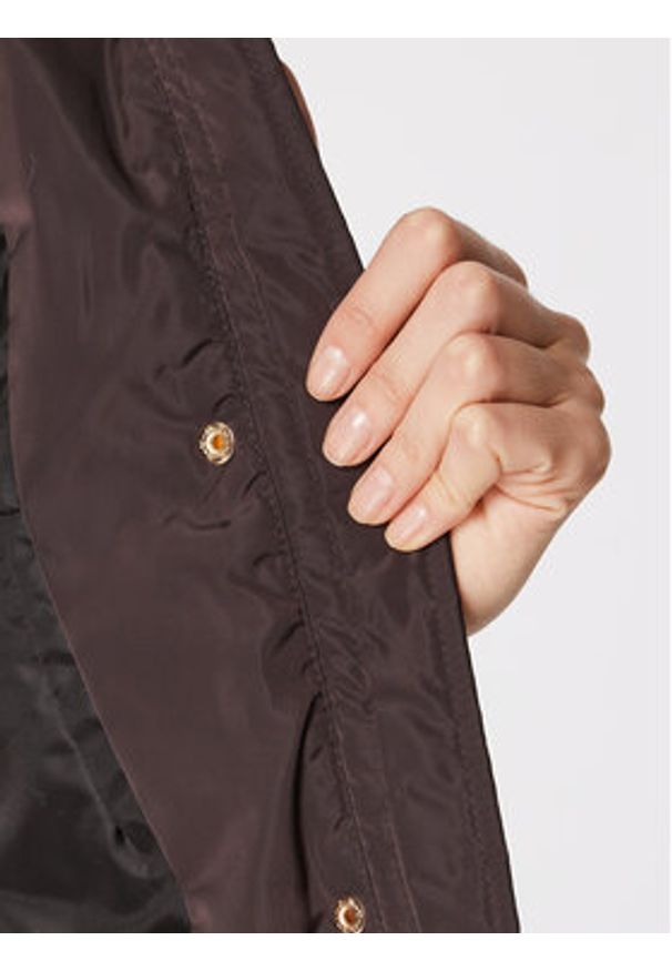 Morgan Kurtka puchowa 222-GITAM Brązowy Regular Fit. Kolor: brązowy. Materiał: syntetyk