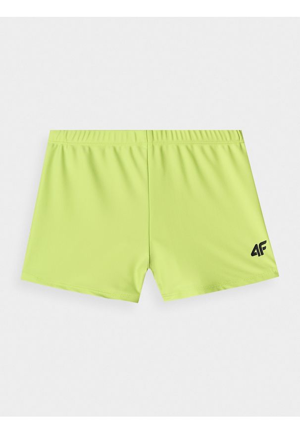 4f - 4F Kąpielówki chłopięce - zielone 158/164 (12-14 lat). Kolor: zielony. Materiał: syntetyk, włókno, elastan, materiał. Wzór: jednolity