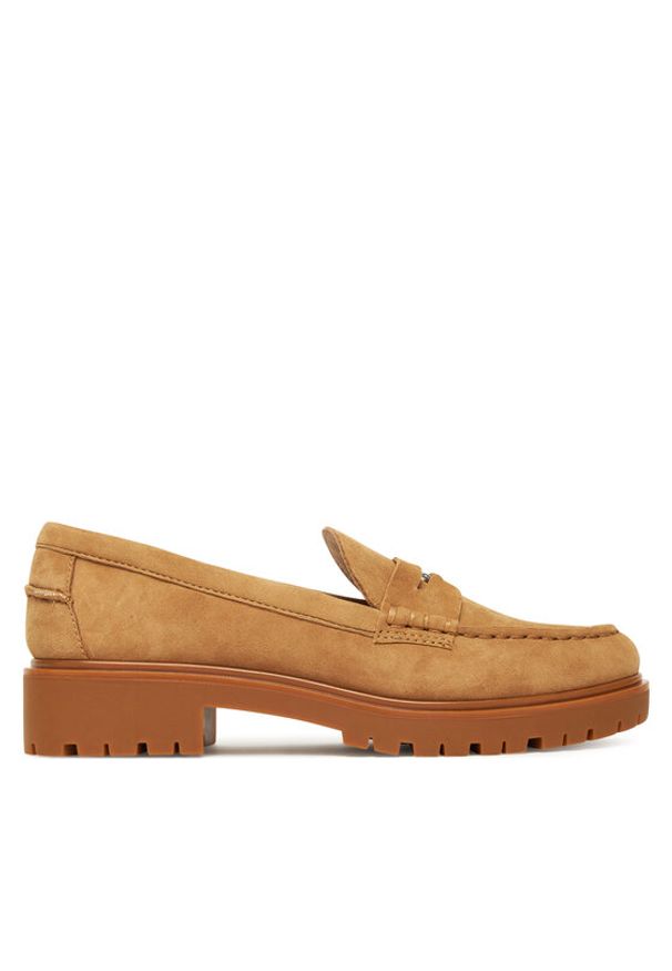 Lauren Ralph Lauren - LAUREN RALPH LAUREN Loafersy Marli 802974357001 Brązowy. Kolor: brązowy. Materiał: skóra, zamsz