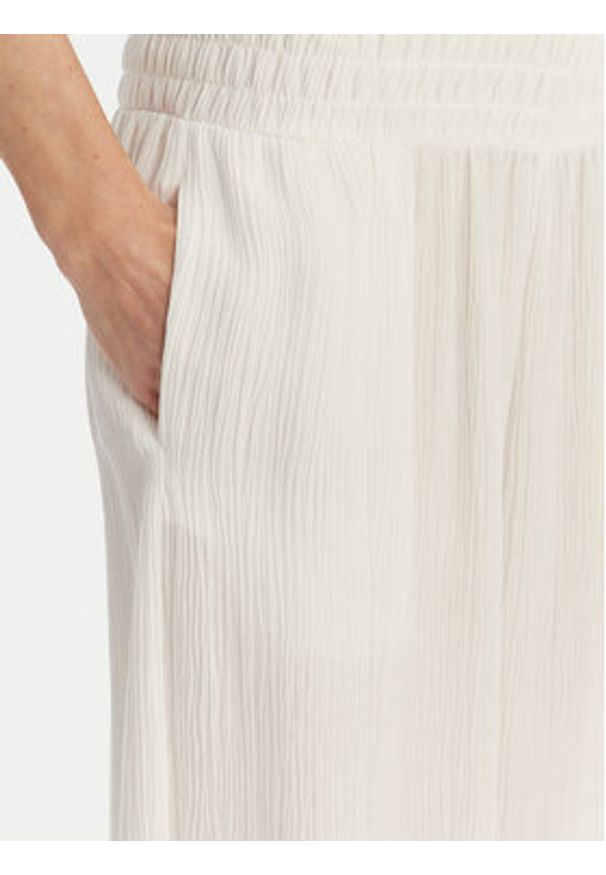 Seafolly Spodnie materiałowe Beach Edit 55699-PA Biały Relaxed Fit. Kolor: biały. Materiał: wiskoza