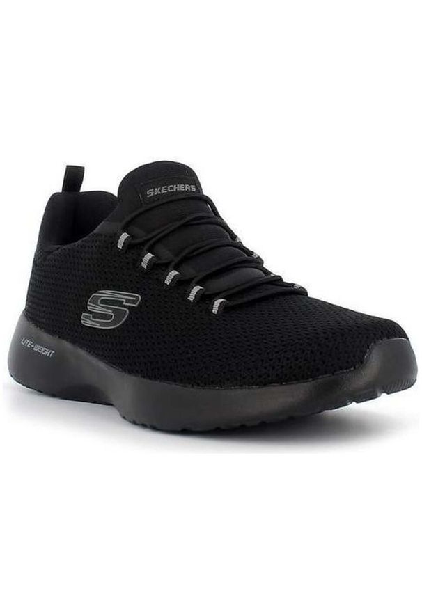 skechers - Buty na co dzień męskie SKECHERS DYNAMIGHT siateczka. Okazja: na co dzień. Kolor: czarny. Sport: fitness