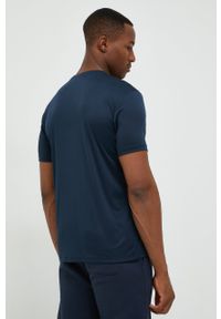 Jack Wolfskin t-shirt sportowy Tech kolor granatowy gładki. Kolor: niebieski. Materiał: włókno, materiał. Wzór: gładki. Styl: sportowy #4