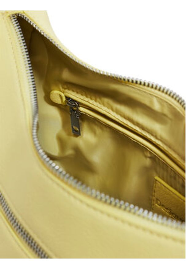 Desigual Torebka 25SAXPBU Żółty. Kolor: żółty. Materiał: skórzane