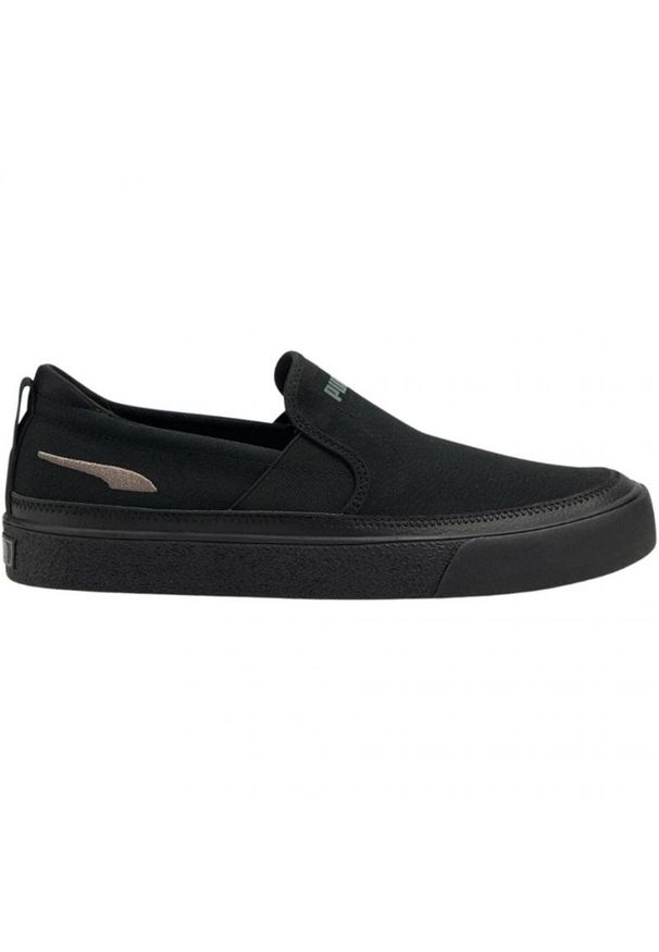 Buty Puma Bari Z SlipOn Jr 380141 01 czarne. Zapięcie: bez zapięcia. Kolor: czarny. Materiał: guma. Szerokość cholewki: normalna. Sezon: lato