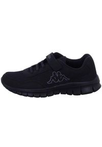 Buty do chodzenia dla dzieci Kappa Follow Ock. Zapięcie: rzepy. Kolor: czarny. Materiał: syntetyk, tkanina, materiał. Szerokość cholewki: normalna. Sport: turystyka piesza