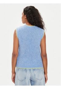 AMERICAN VINTAGE - American Vintage Sweter Bymi BYM18BE24 Niebieski Regular Fit. Kolor: niebieski. Materiał: wełna. Styl: vintage #5