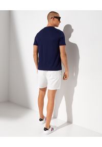 Ralph Lauren - RALPH LAUREN - Granatowa koszulka z nadrukiem Slim Fit. Typ kołnierza: polo. Kolor: niebieski. Materiał: jersey. Długość rękawa: krótki rękaw. Wzór: nadruk. Styl: klasyczny #4