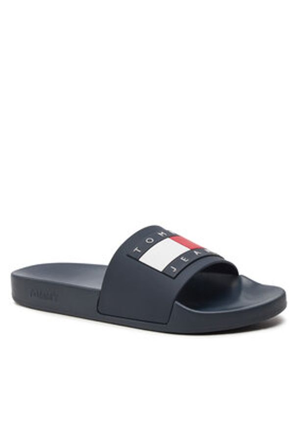 Tommy Jeans Klapki Pool Slide Ess EM0EM01191 Granatowy. Kolor: niebieski