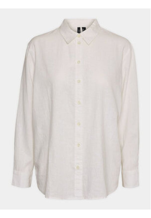 Vero Moda Koszula Linn 10305085 Biały Relaxed Fit. Kolor: biały. Materiał: wiskoza