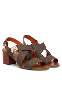 MICHAEL Michael Kors Sandały Vera Flex Mid 40S6VEMS1B Brązowy. Kolor: brązowy. Materiał: skóra #4