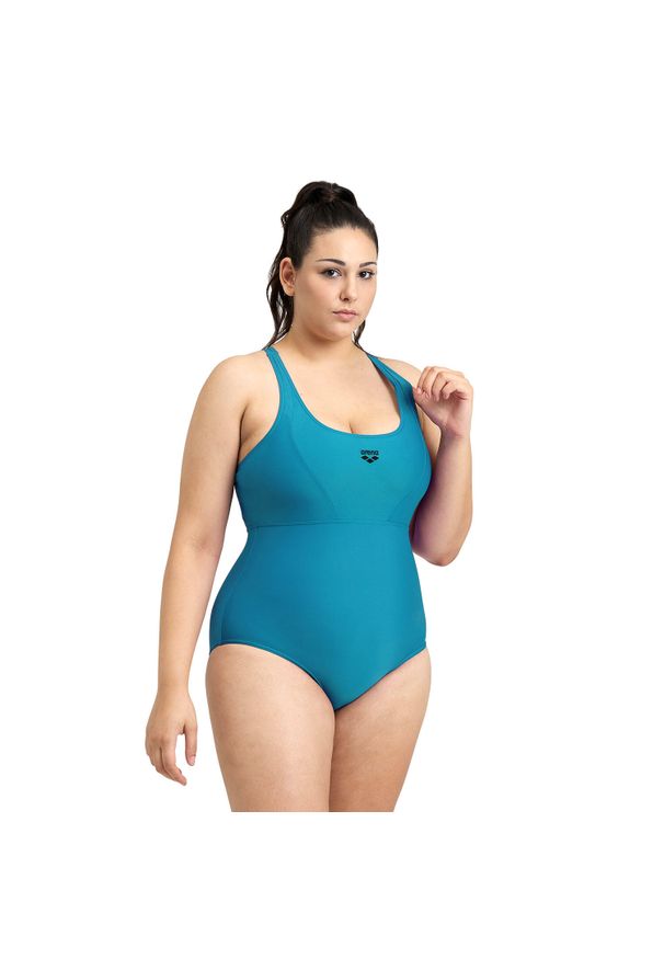 Strój kąpielowy damski jednoczęściowy treningowy Arena Control Solid. Kolor: niebieski