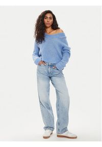 AMERICAN VINTAGE - American Vintage Sweter Bymi BYM18AE24 Niebieski Regular Fit. Kolor: niebieski. Materiał: wełna. Styl: vintage #2