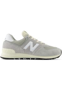 Buty unisex New Balance U574RBL – szare. Okazja: na co dzień. Kolor: szary. Materiał: materiał, skóra, syntetyk, guma. Szerokość cholewki: normalna. Model: New Balance 574