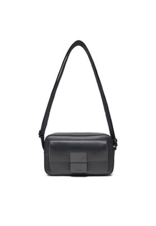 Calvin Klein Saszetka Iconic K50K512253 Czarny. Kolor: czarny. Materiał: skóra