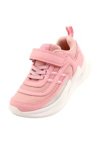 ADI Buty sportowe dziewczęce American Club HL58/22 Różowe. Kolor: różowy. Materiał: materiał, tkanina, skóra #7