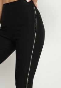 Born2be - Czarne Klasyczne Legginsy z Bawełną Koriella. Okazja: na co dzień. Kolor: czarny. Materiał: bawełna. Styl: klasyczny #5